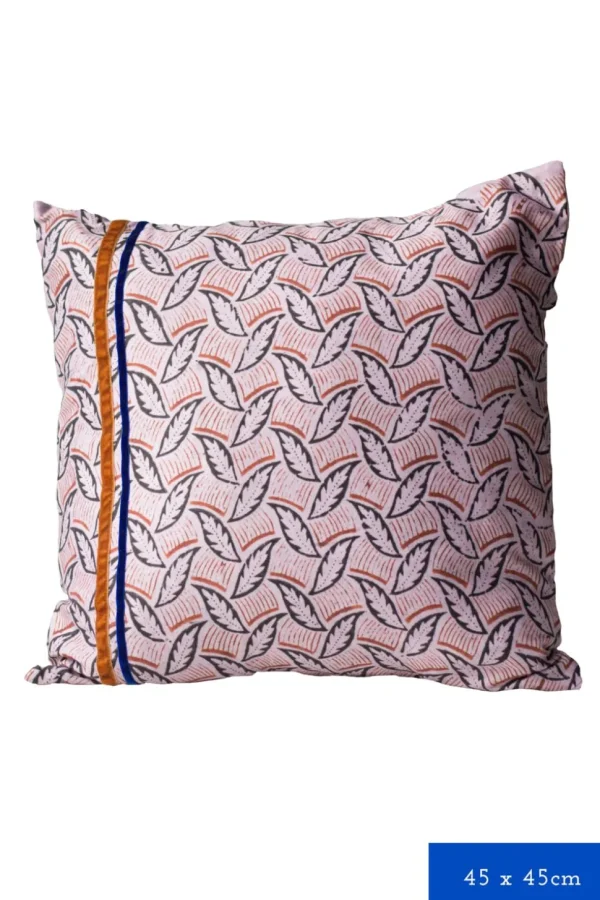 Alternating Leaf Cushion Cover *Organic Cotton