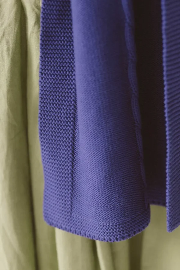 Cable Scarf Indigo *Organic Cotton