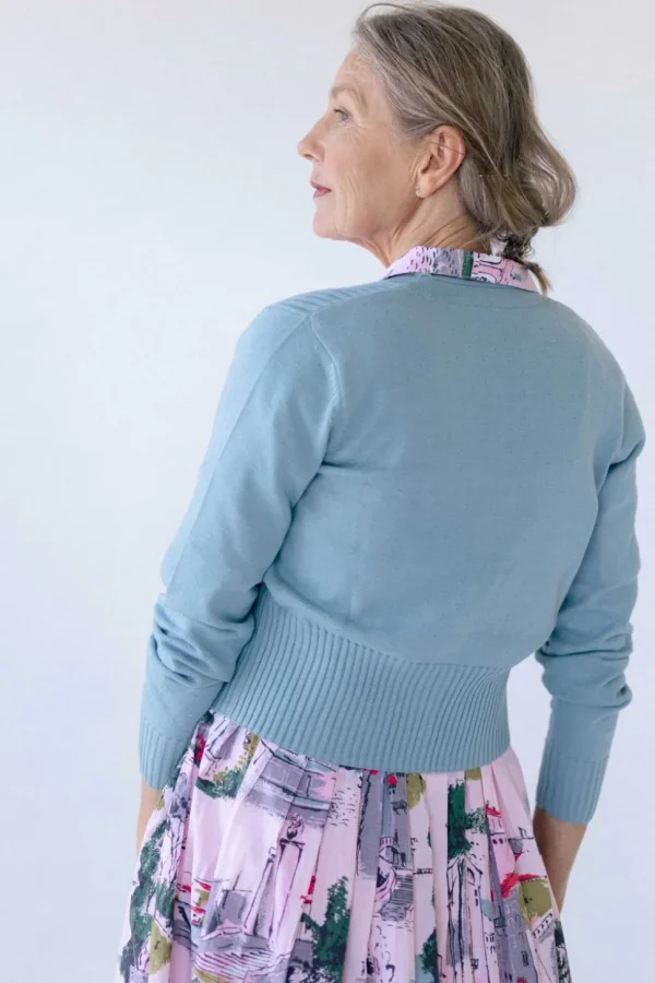 Carly Cardigan In Stillwater *Organic Cotton