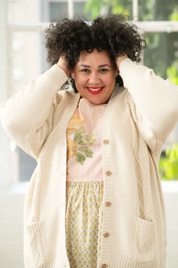 Charli Cardigan Oatmeal *Organic Cotton