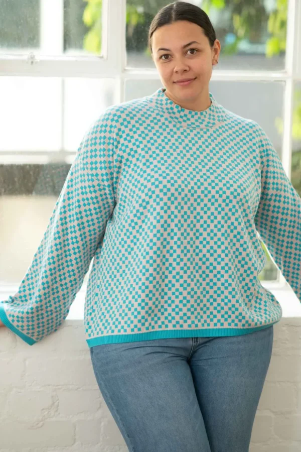 Freda Jumper In Checker *Organic Cotton