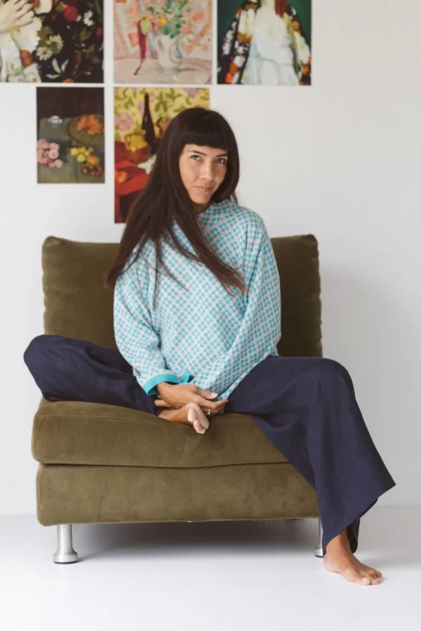 Freda Jumper In Checker *Organic Cotton
