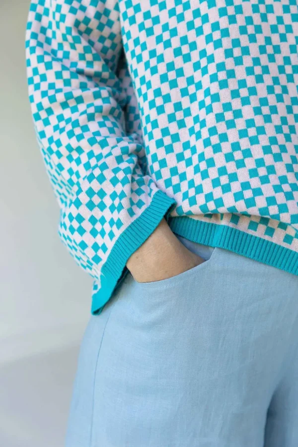 Freda Jumper In Checker *Organic Cotton
