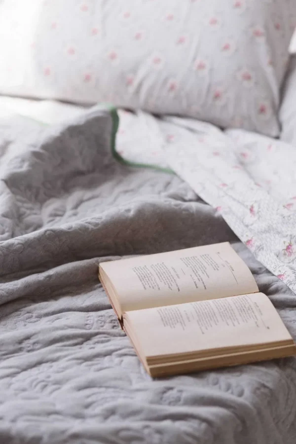 Garden Quilt In Grass/Grey *Organic Cotton