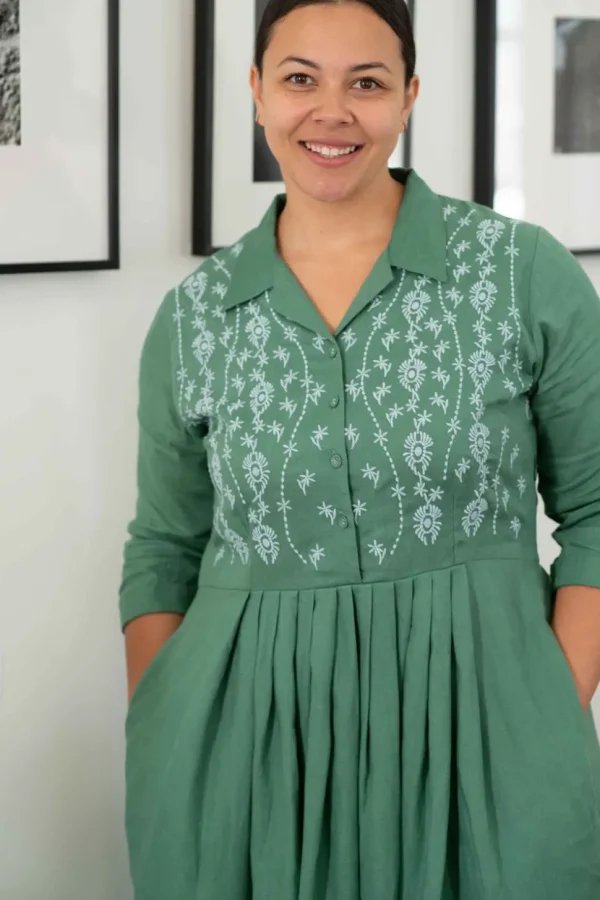 Gianna Dress Evergreen