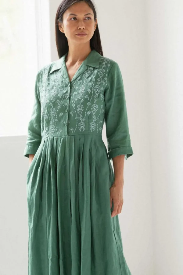 Gianna Dress Evergreen