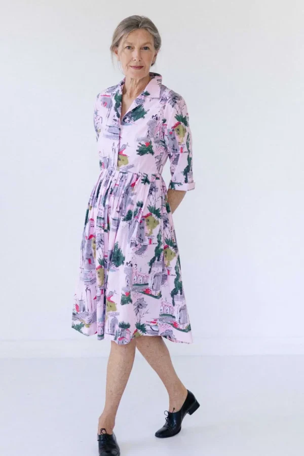 Gianna Dress In Sorrento *Organic Cotton