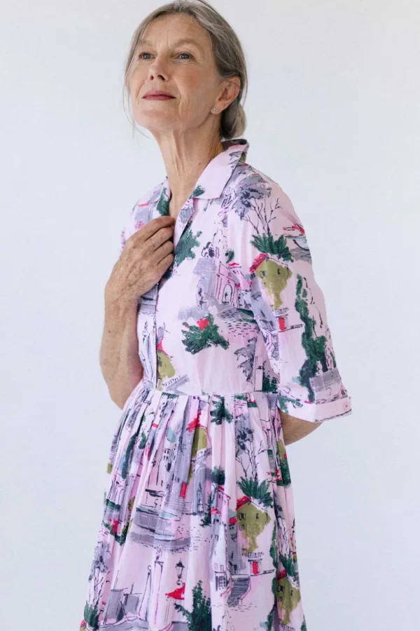 Gianna Dress In Sorrento *Organic Cotton