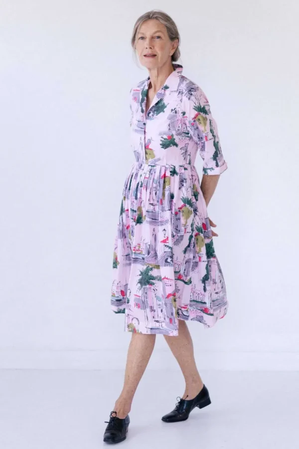 Gianna Dress In Sorrento *Organic Cotton