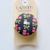 Hair Button Painted Floral