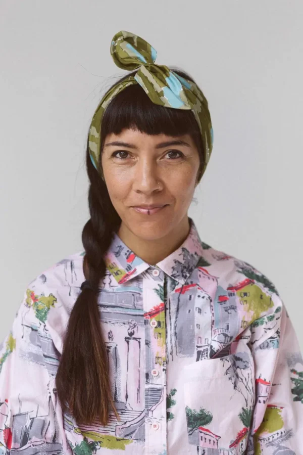 Hair Wrap Wide Watercolour