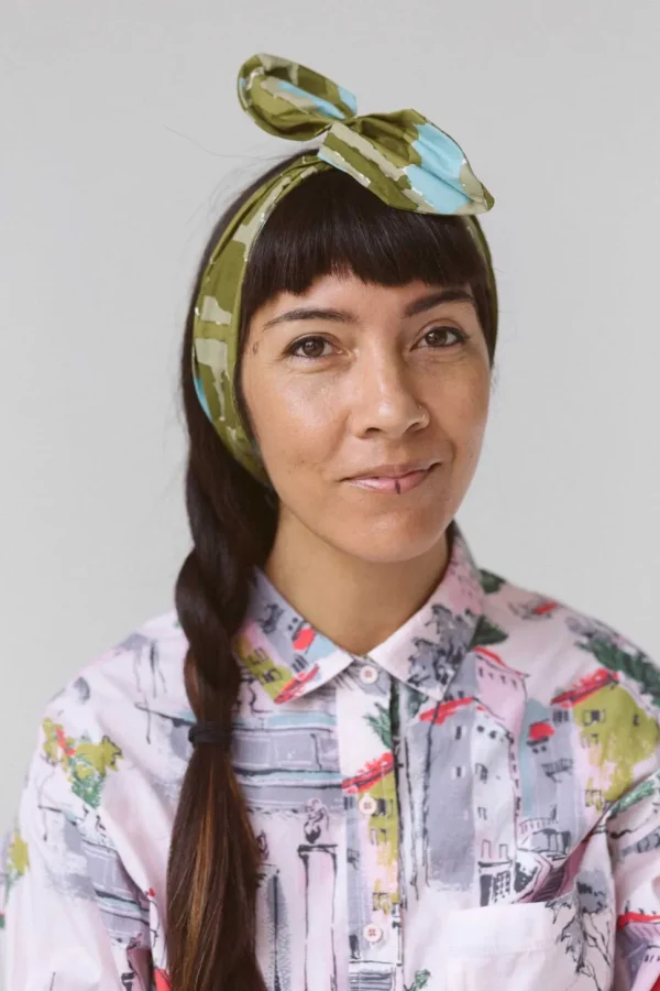 Hair Wrap Wide Watercolour