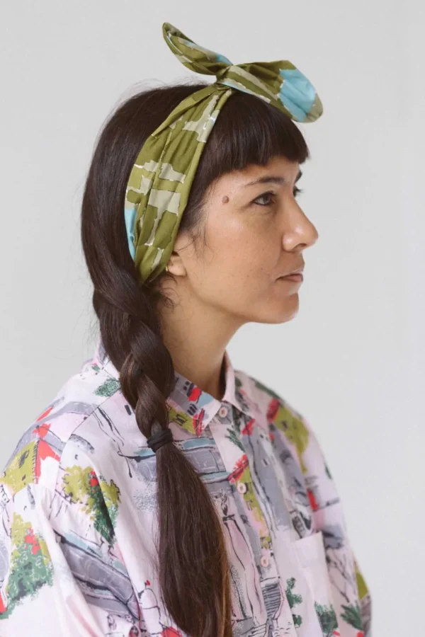 Hair Wrap Wide Watercolour