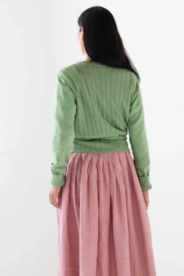 Imogen Wrap Cardigan Cottage Green