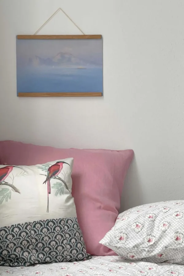 Linen Euro Set In Rose