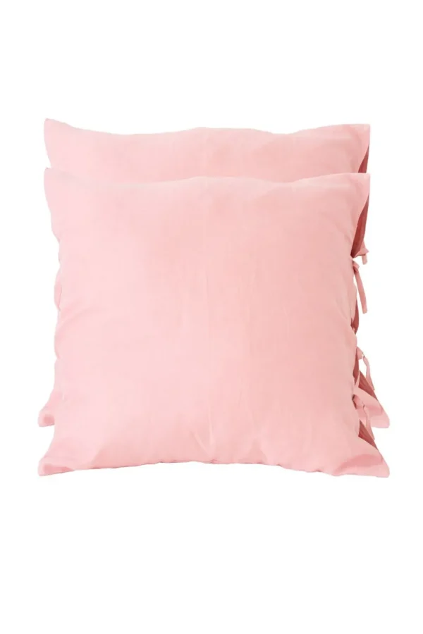 Linen Euro Set In Rose