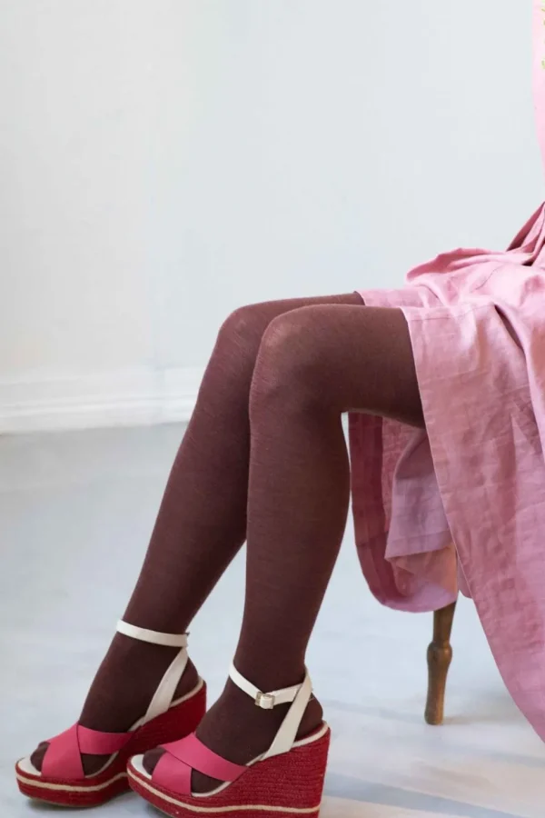 Luxe Cacao Wool Tights