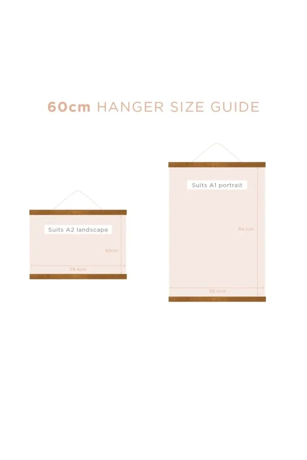 Magnetic Print Hanger 60Cm