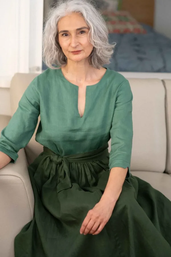 Michaela Dress Evergreen