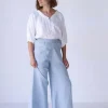 Ollie Linen Pant In Sky