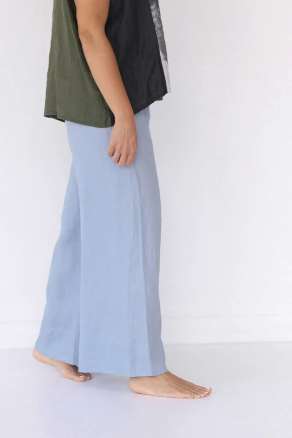Ollie Linen Pant In Sky