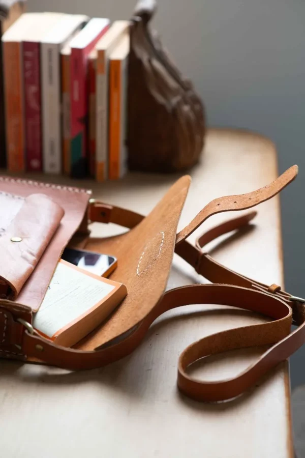 Rising Sun Leather Satchel