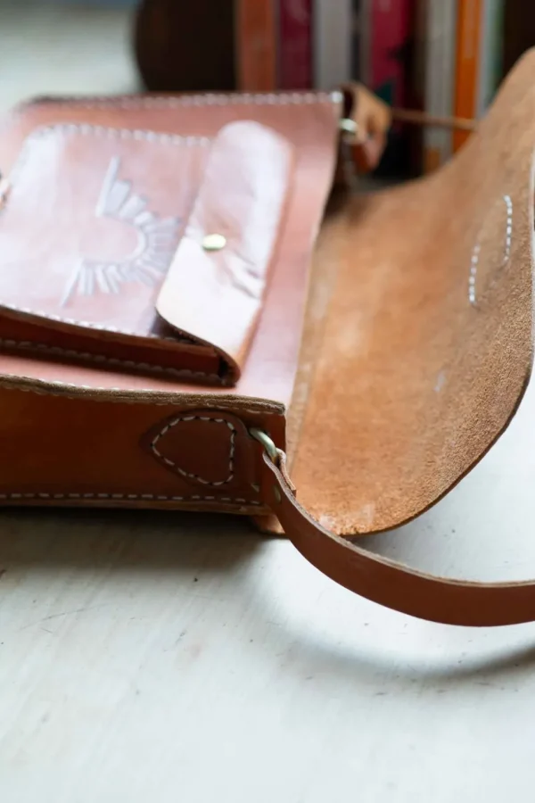 Rising Sun Leather Satchel