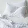 Rosette Pillowcase Set In White *Organic Cotton