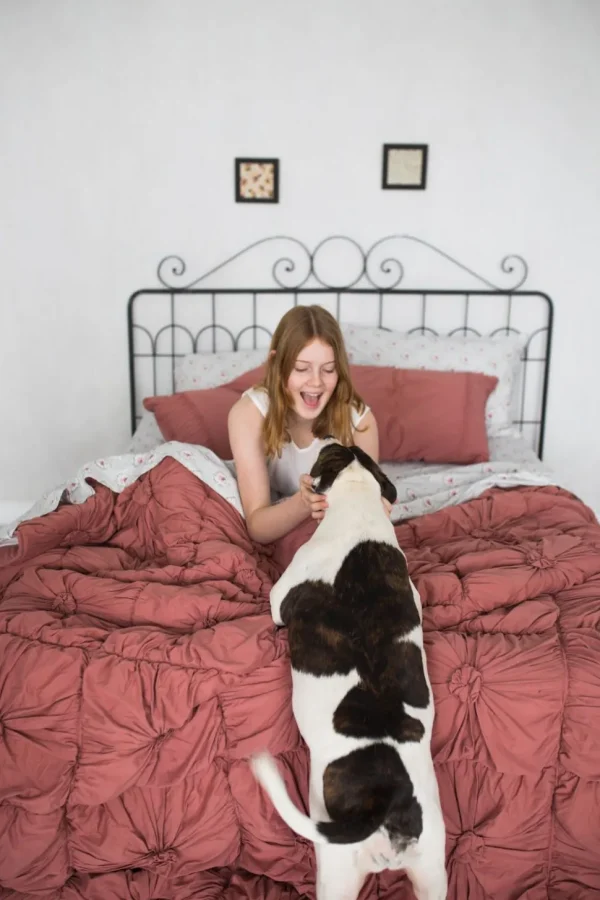 Rosette Quilt In Cedar *Organic Cotton