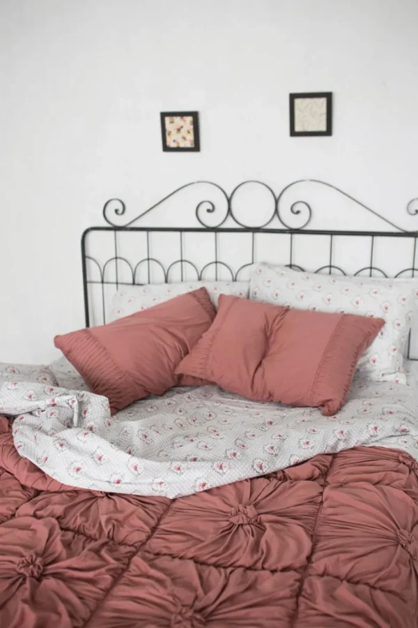 Rosette Quilt In Cedar *Organic Cotton