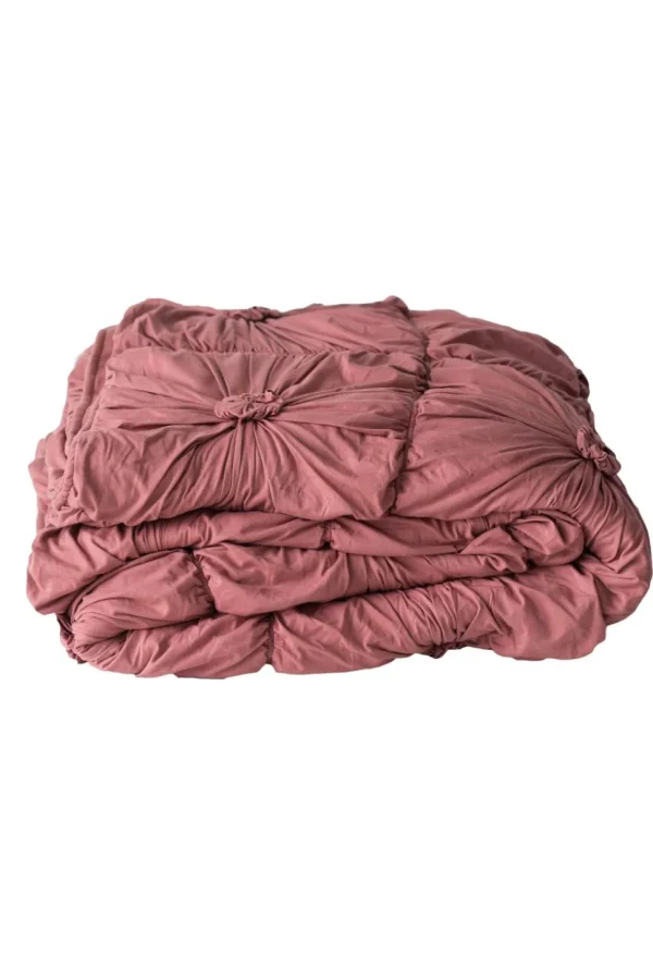 Rosette Quilt In Cedar *Organic Cotton