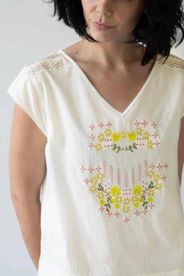 Sarah Top Creamy White