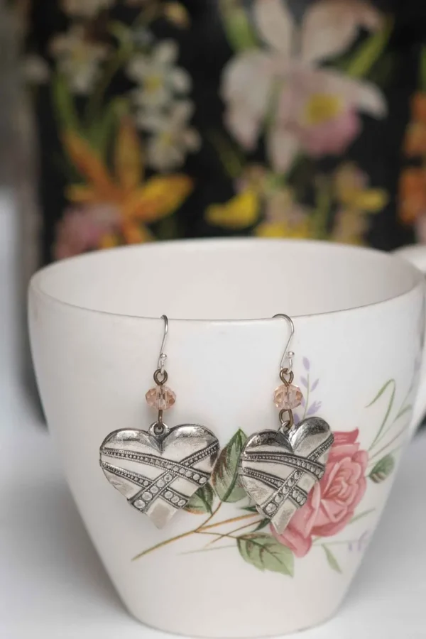 Silver Hearts Earrings