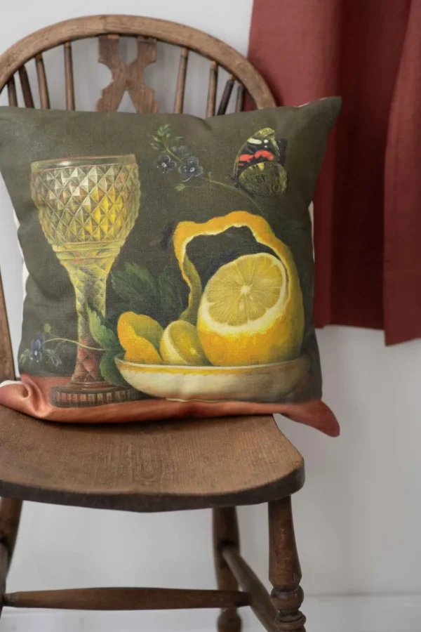 Still Life With Lemon Cushion Cover *Linen