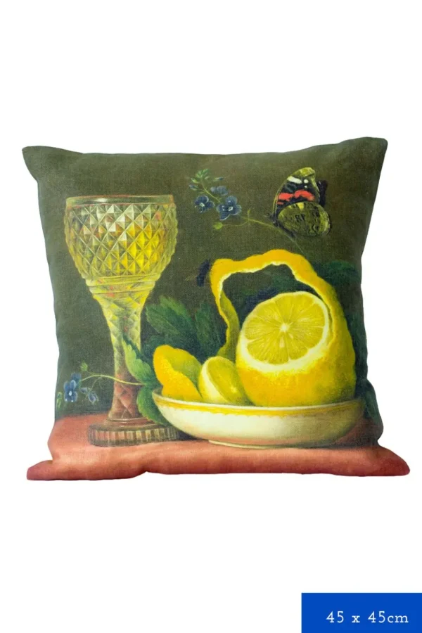 Still Life With Lemon Cushion Cover *Linen