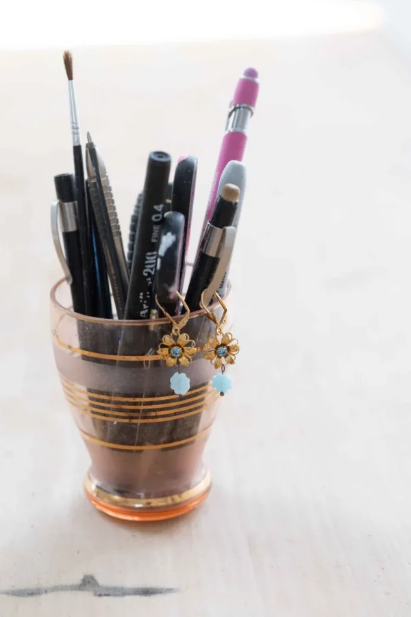 Susanna Blue Vintage Earrings