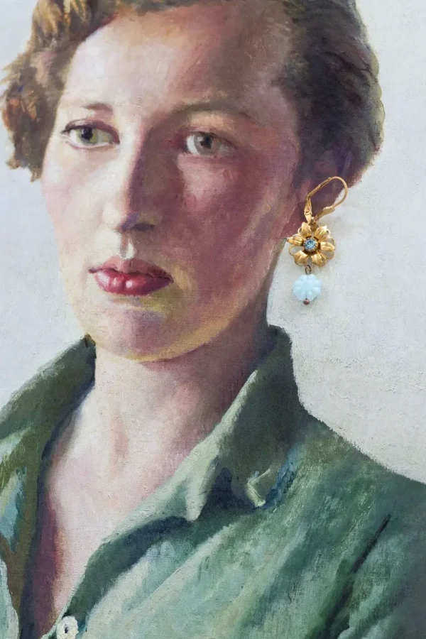 Susanna Blue Vintage Earrings