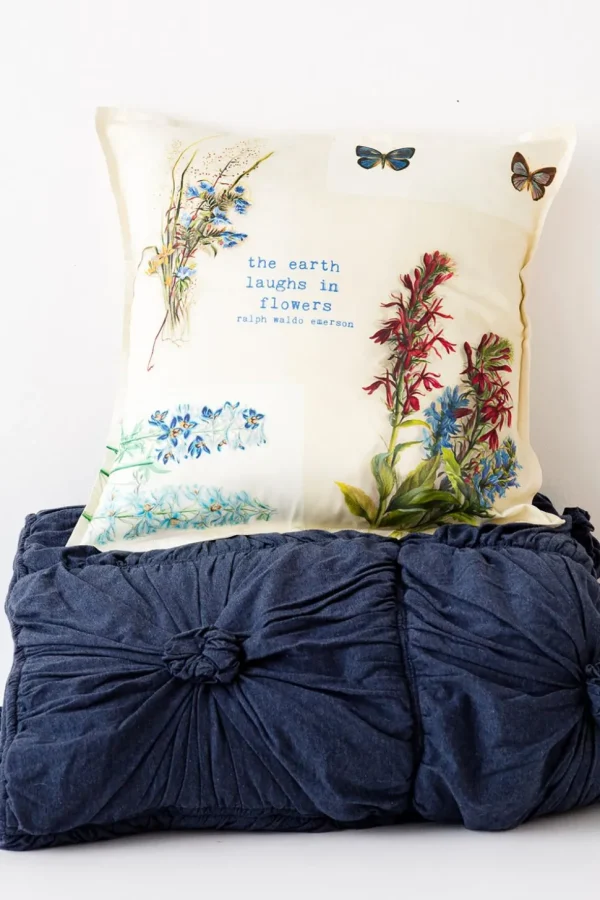 The Earth Laughs Cushion Cover *Organic Cotton