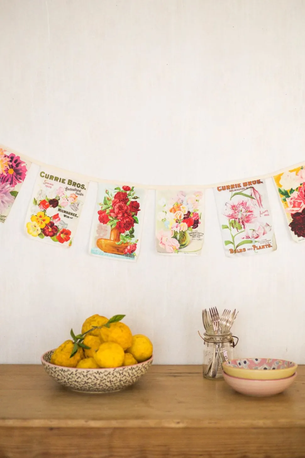 Vintage Flower Garland *Organic Cotton