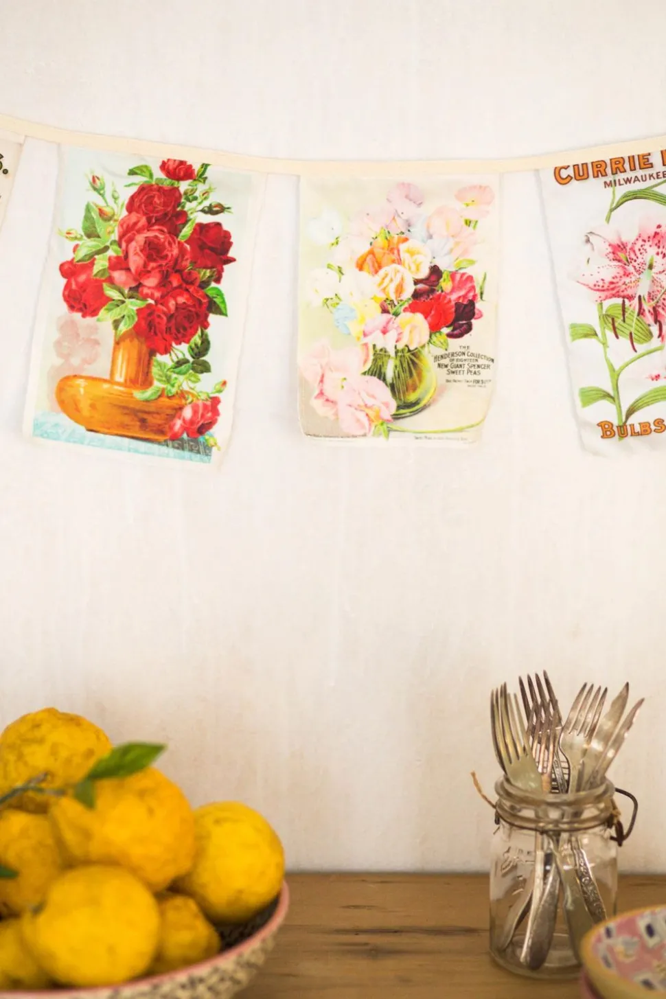 Vintage Flower Garland *Organic Cotton