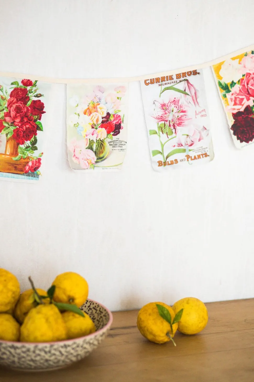 Vintage Flower Garland *Organic Cotton