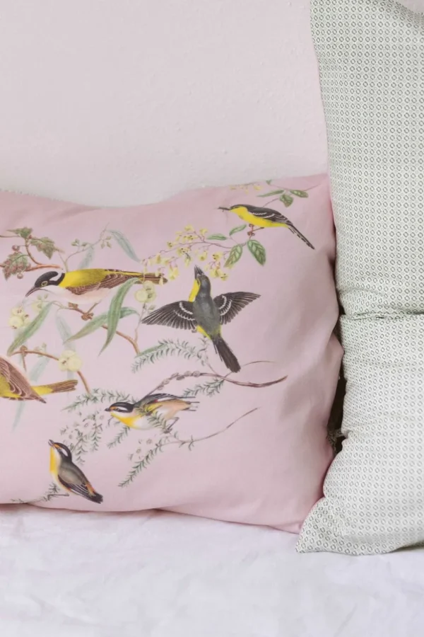 Yellow Birds Pillowcase Set *Organic Cotton